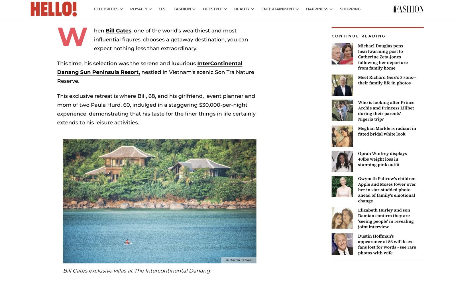 Khu nghỉ dưỡng tỷ phú Bill Gates lưu trú ở Việt Nam được Hello! đánh giá 