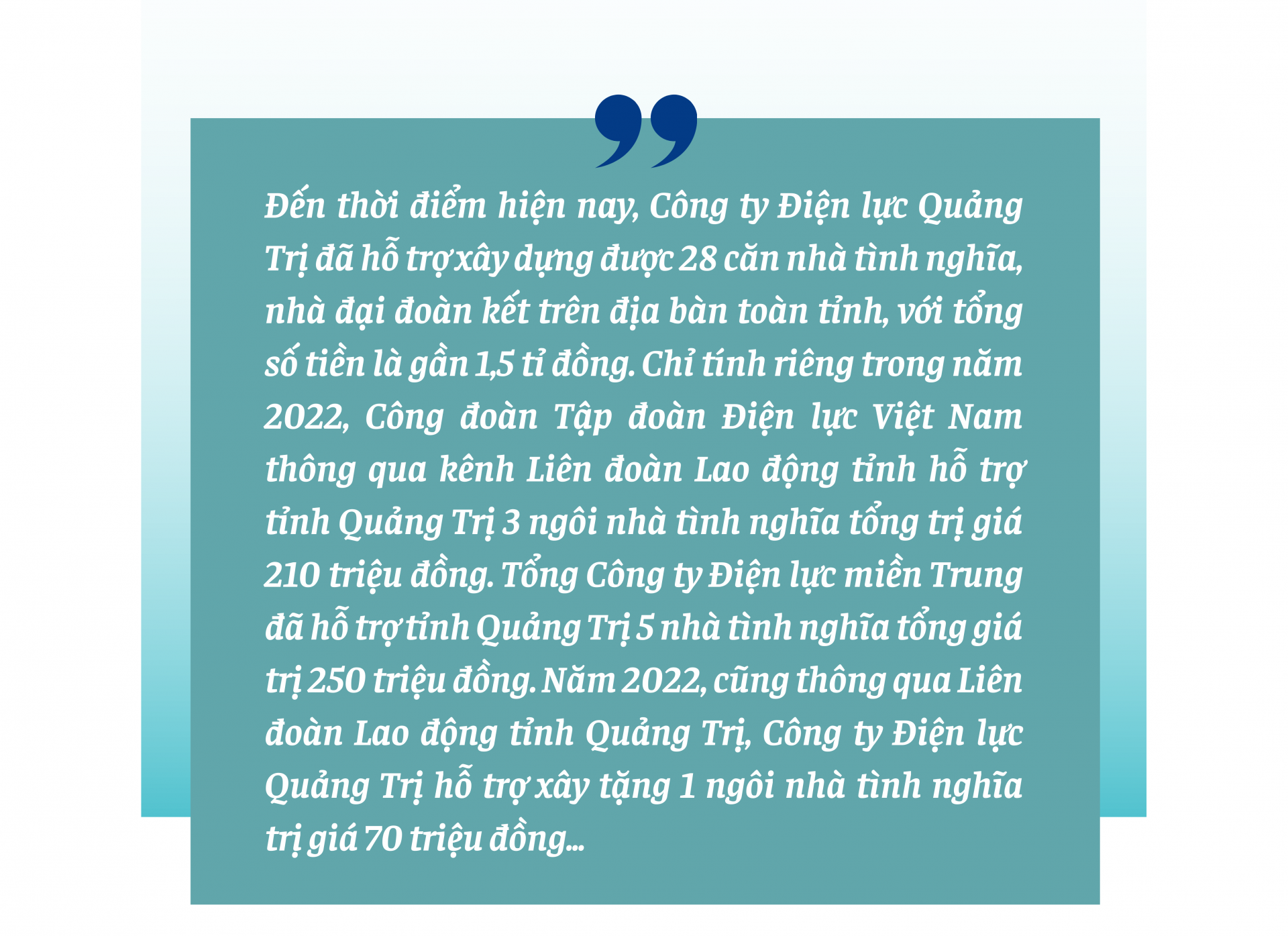 Công đoàn Công ty Điện lực Quảng Trị: những phần việc nặng nghĩa ân tình