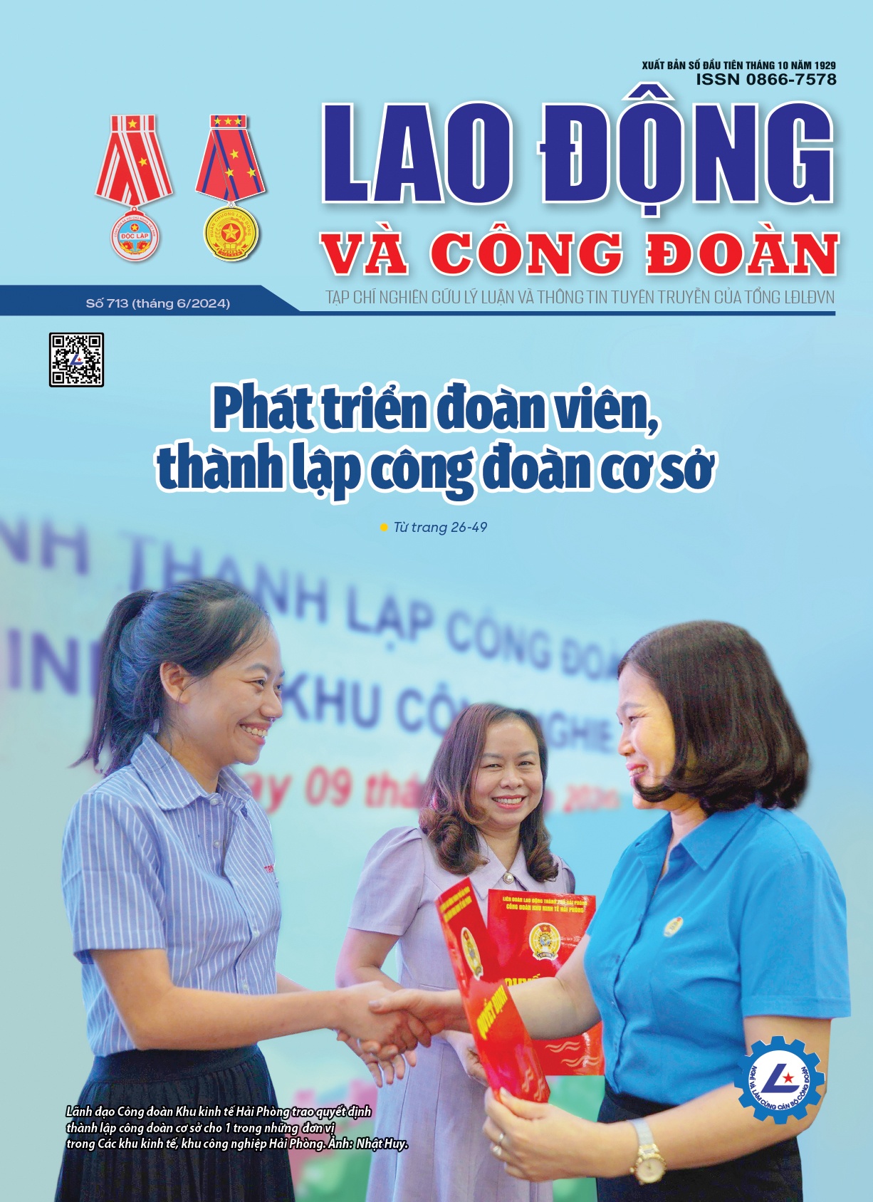 Đón đọc Tạp chí Lao động và Công đoàn số 713, tháng 6/2024 Đón đọc Tạp chí Lao động và Công đoàn số 713, tháng 6/2024