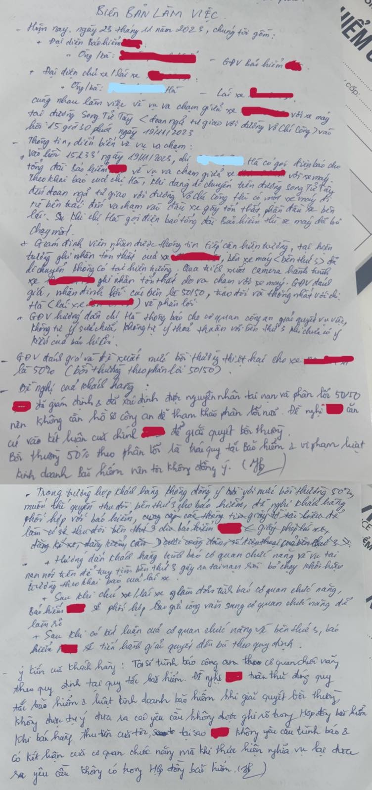 Hành trình 26 ngày đòi bảo hiểm đền bù 100% của chủ ô tô bị tai nạn