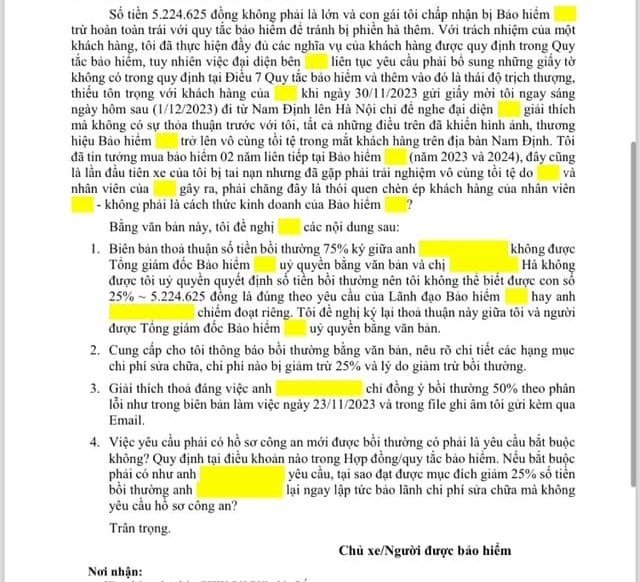 Hành trình 26 ngày đòi bảo hiểm đền bù 100% của chủ ô tô bị tai nạn