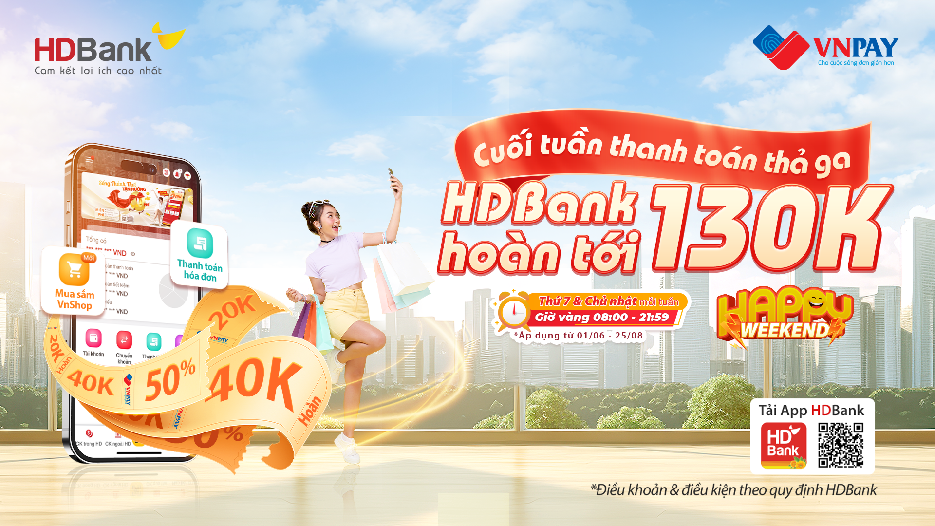 HDBank có chương trình “Happy Weekend 2024” HDBank có chương trình “Happy Weekend 2024”