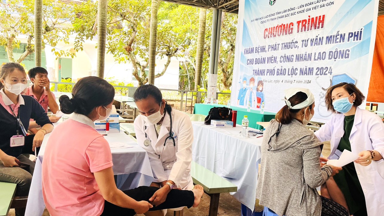 Hiệu quả từ mô hình liên kết chăm sóc sức khỏe người lao động