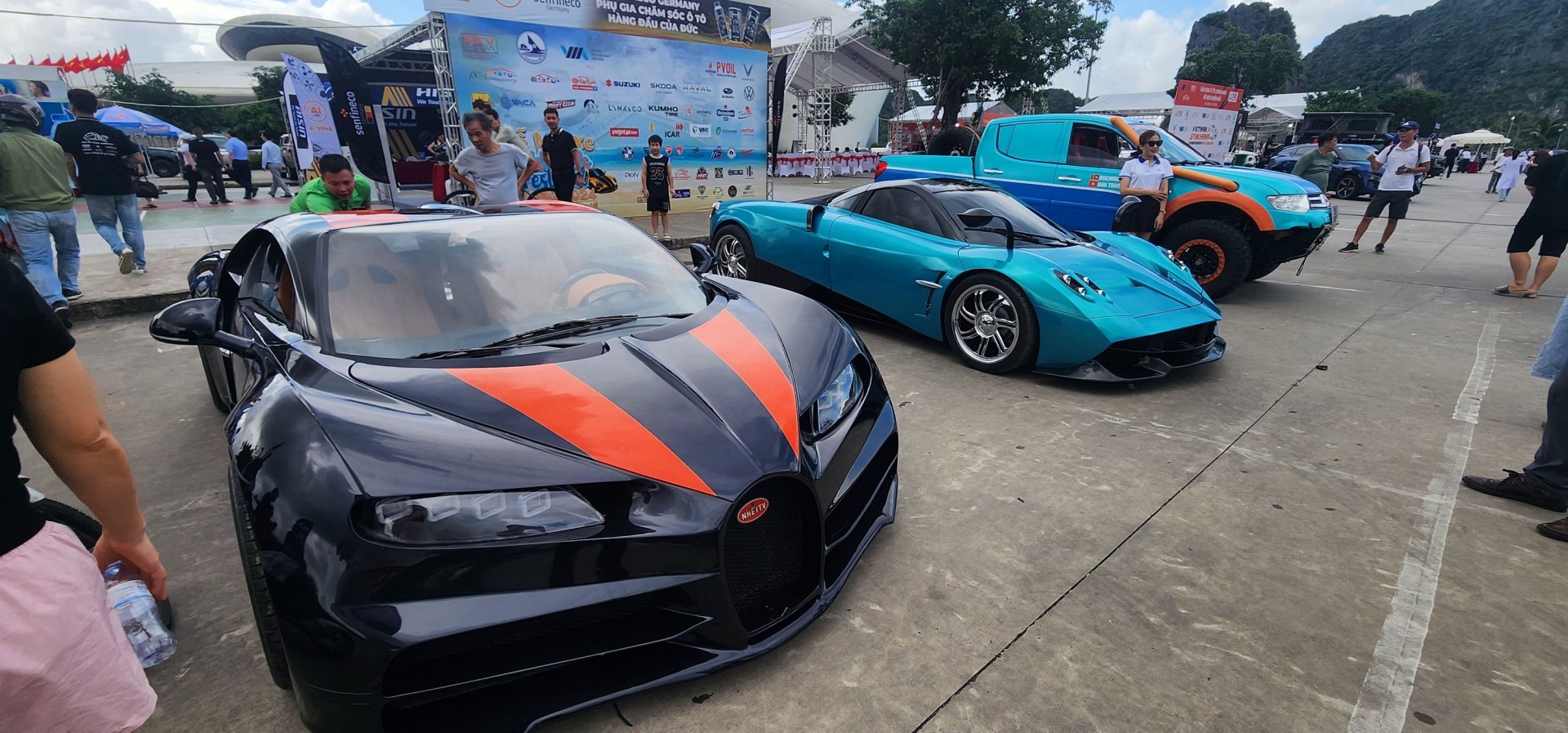 'Siêu xe' Bugatti Chiron và Pagani Huayra tại Fun Wheels Festival Hạ Long 2024