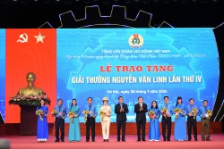 Tường thuật: Kỷ niệm 95 năm thành lập Công đoàn Việt Nam và trao tặng Giải thưởng Nguyễn Văn Linh