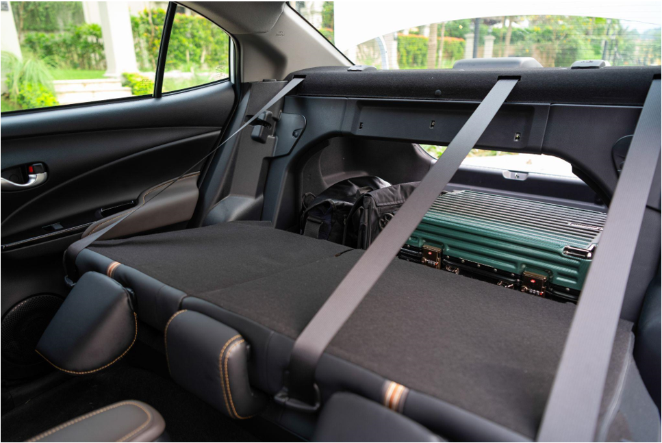 Khả năng gập ghế 60:40 của hàng ghế sau giúp gia tăng diện tích cốp Khả năng gập ghế 60:40 của hàng ghế sau giúp gia tăng diện tích cốp