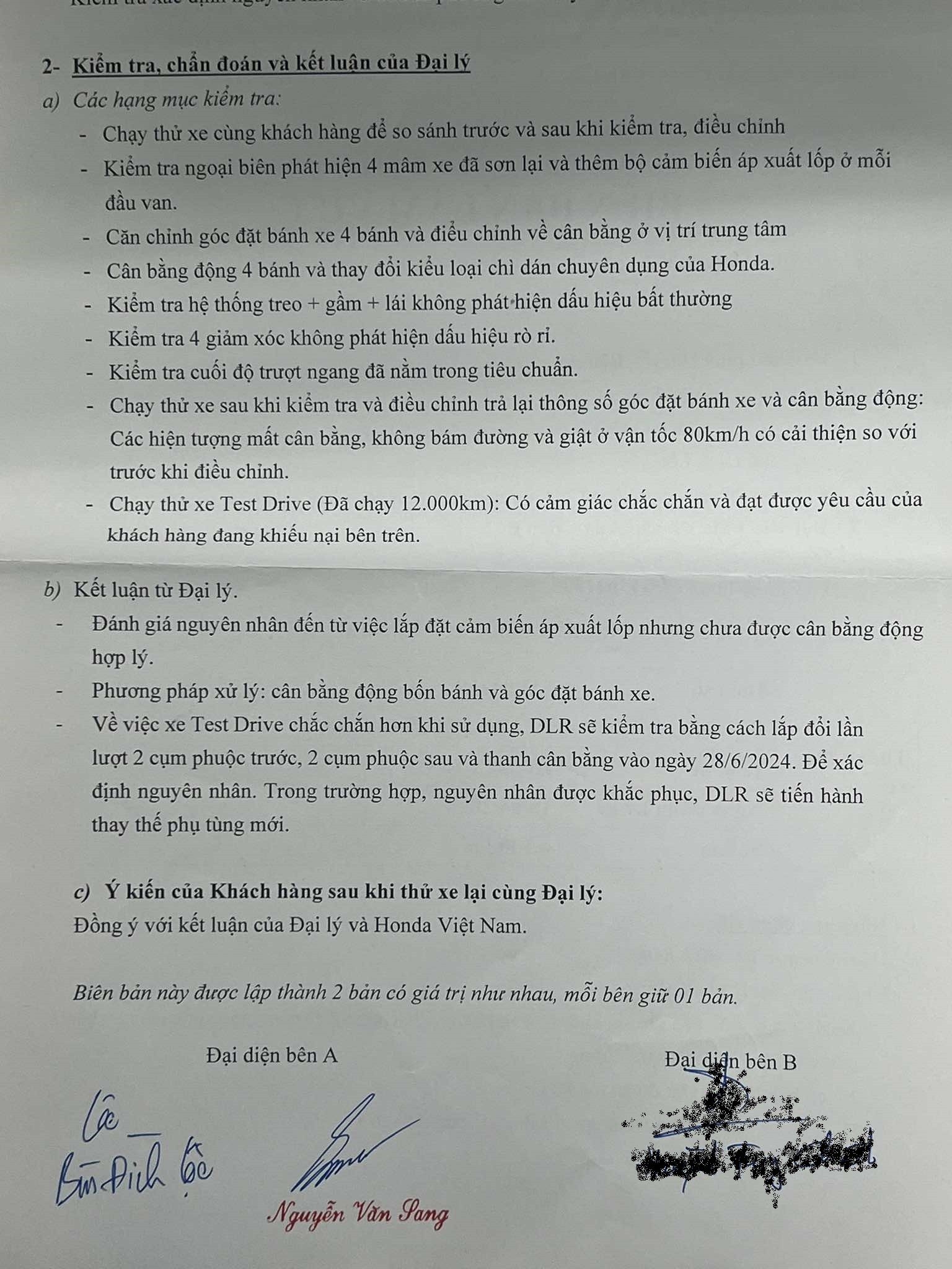 Hành trình đi sửa Honda CR-V 2024 tại ba đại lý chưa có hồi kết Hành trình đi sửa Honda CR-V 2024 tại ba đại lý chưa có hồi kết