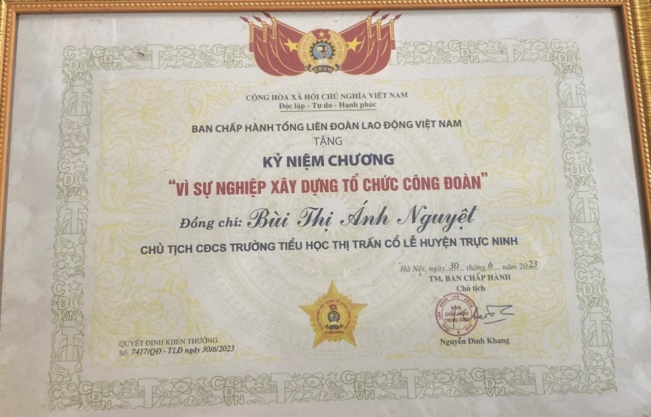 Bùi Thị Ánh Nguyệt - nữ Chủ tịch Công đoàn năng động, nhiệt huyết và sáng tạo