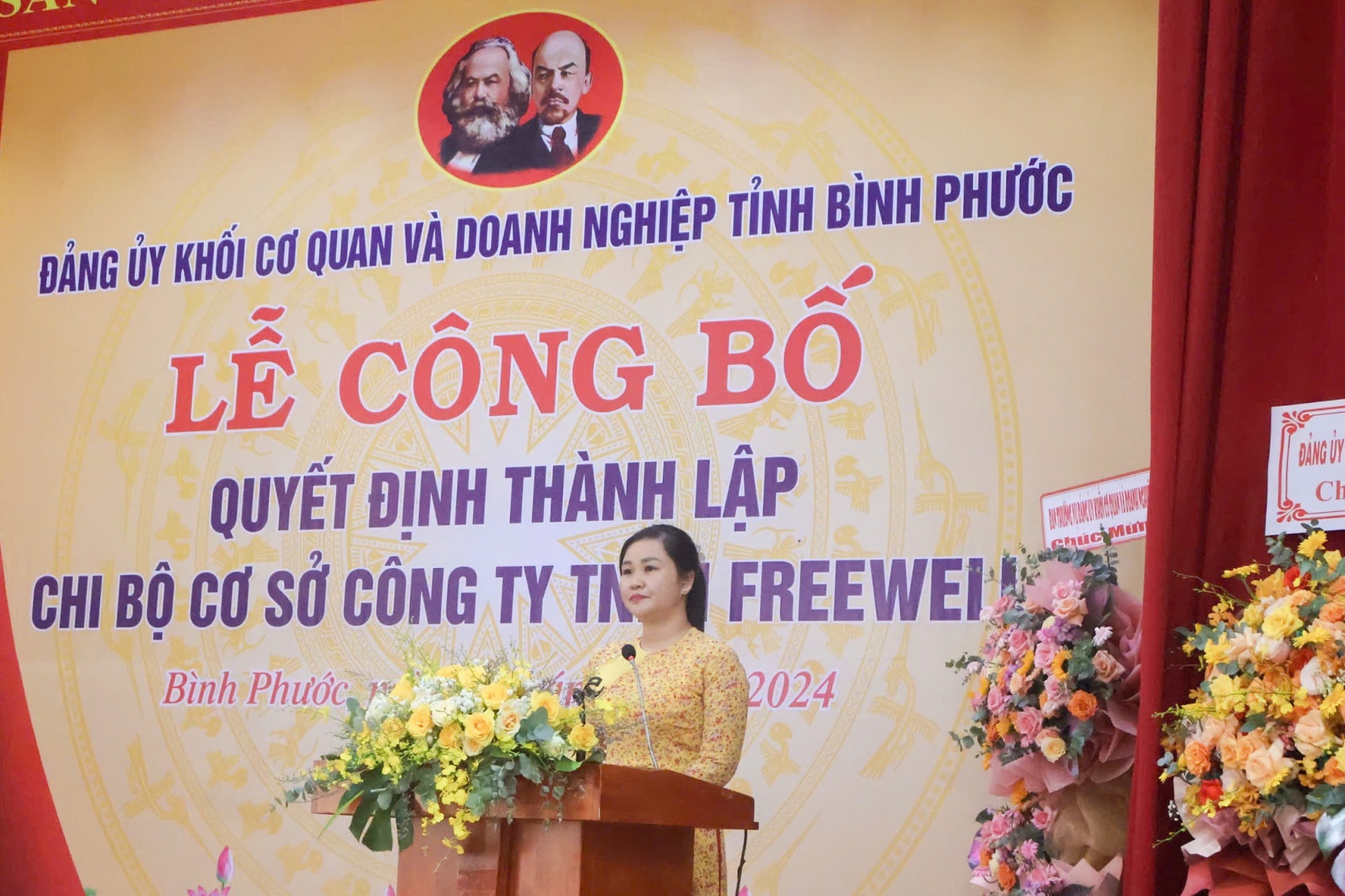 Bình Phước: Chi bộ Đảng đầu tiên gồm 9 đảng viên thành lập trong khu công nghiệp