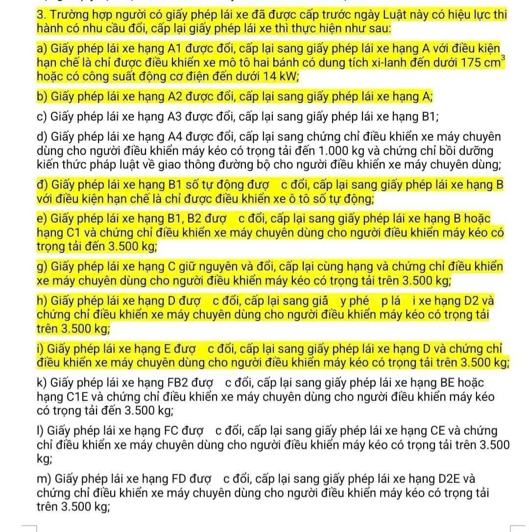 Thực hư thông tin người có bằng B1 không được điều khiển ô tô từ 1/1/2025