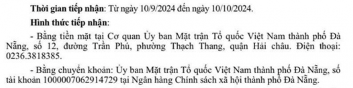 Đà Nẵng: Công đoàn, UBND Thành phố kêu gọi, hỗ trợ các tỉnh, thành phía Bắc khắc phục hậu quả thiên tai