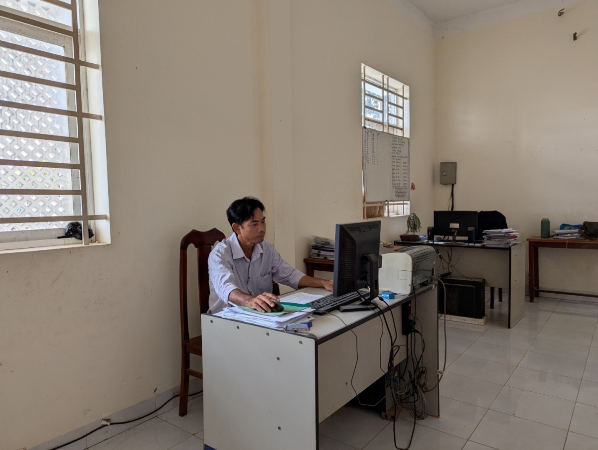 Anh Nguyễn Văn Mẫn - đoàn viên tiêu biểu của Xí nghiệp Thủy lợi Tân Châu