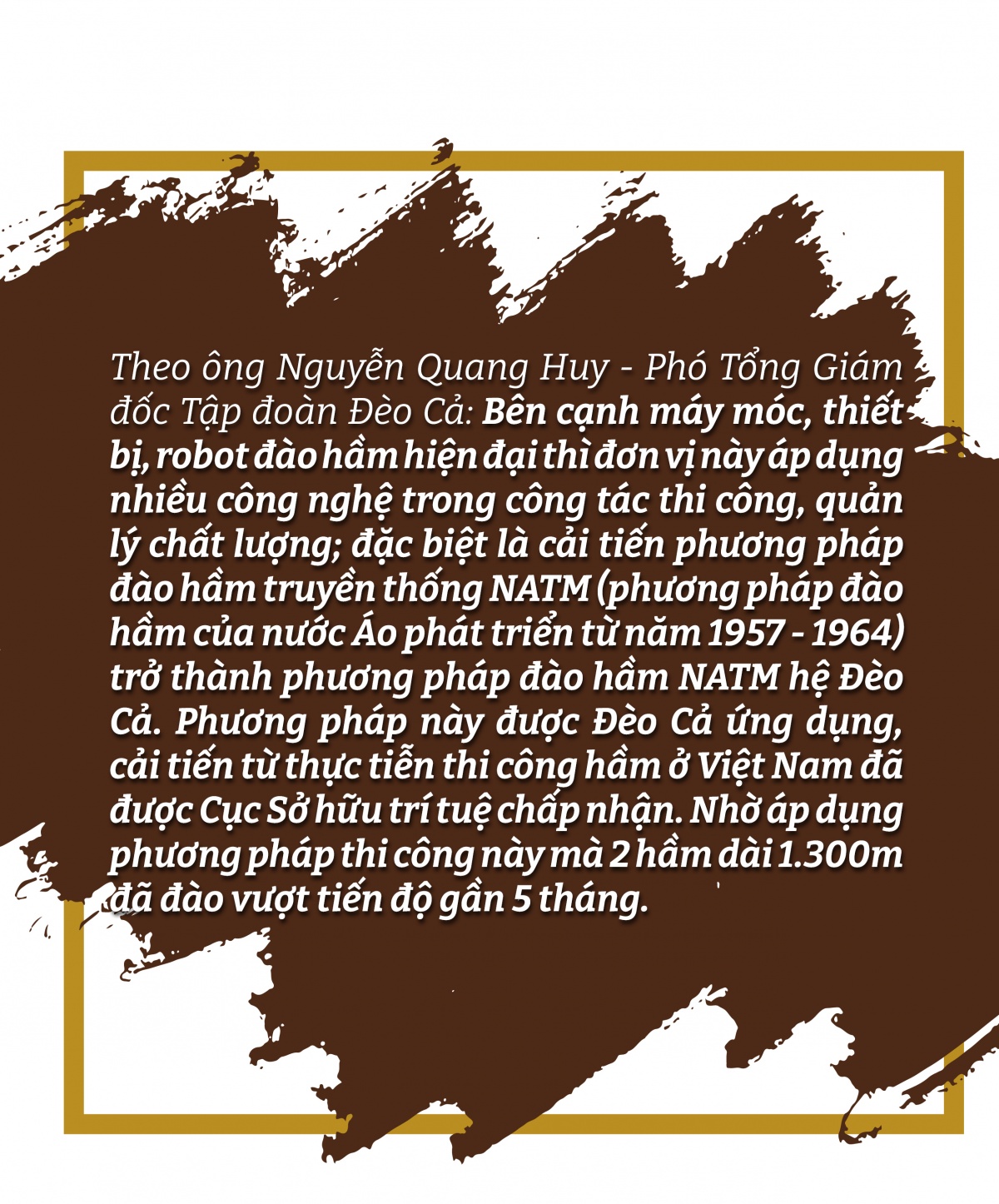 Những người thợ sống trong lòng núi Những người thợ sống trong lòng núi