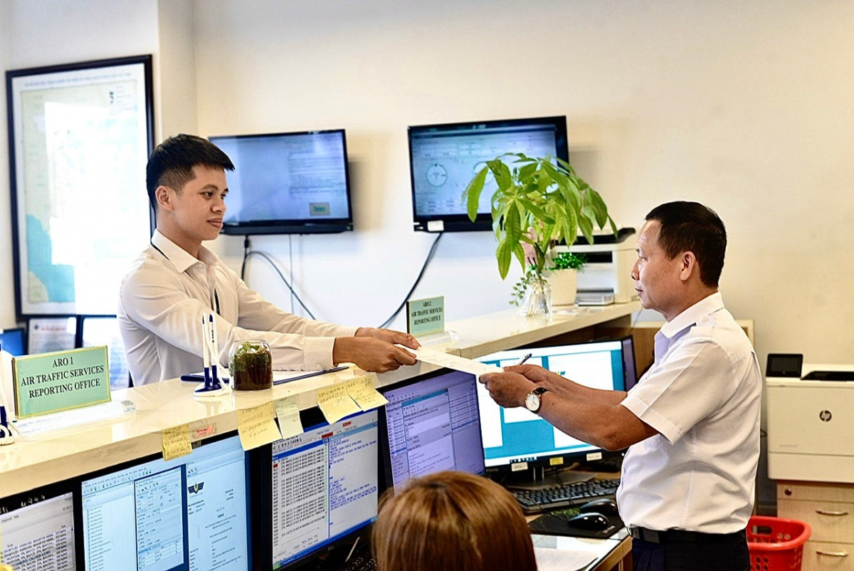 Đoàn viên mẫu mực của Trung tâm Thông báo tin tức hàng không