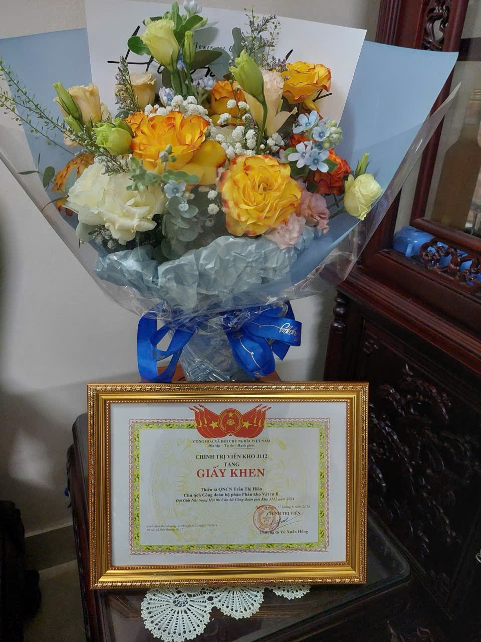 Nữ thủ kho lao động giỏi, lao động sáng tạo của Kho J112