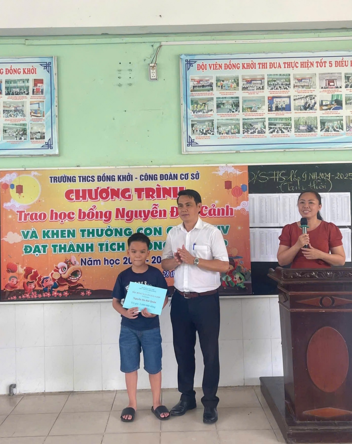 Chủ tịch Công đoàn tận tâm của Trường THCS Đồng Khởi