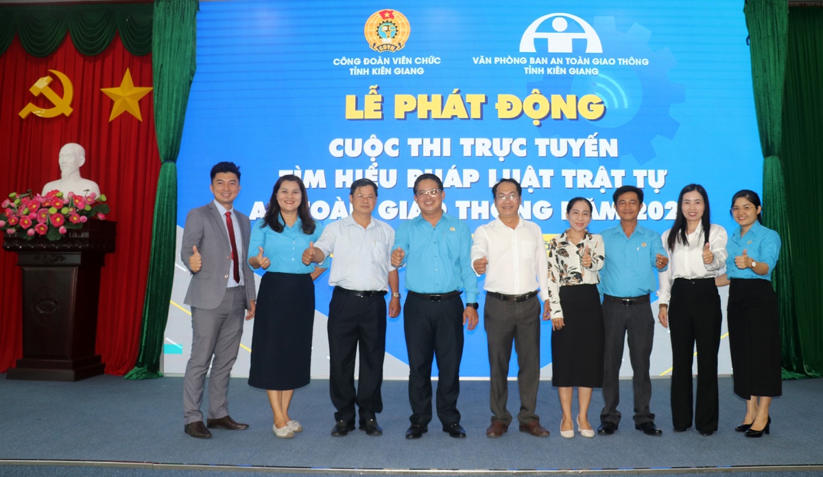 Công đoàn Viên chức Kiên Giang phát động thi trực tuyến an toàn giao thông