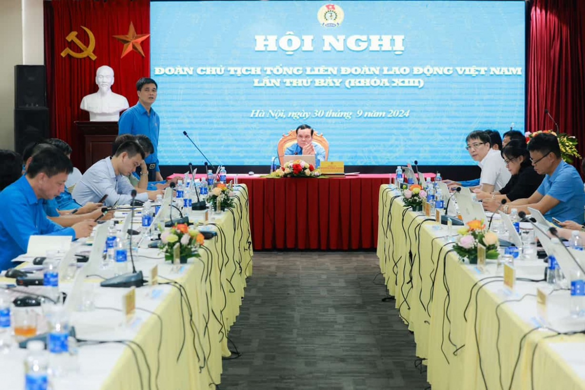 6 nội dung trọng tâm được nhấn mạnh tại Hội nghị Đoàn Chủ tịch Tổng LĐLĐ Việt Nam lần thứ bảy Khóa XIII 6 nội dung trọng tâm được nhấn mạnh tại Hội nghị Đoàn Chủ tịch Tổng LĐLĐ Việt Nam lần thứ bảy Khóa XIII