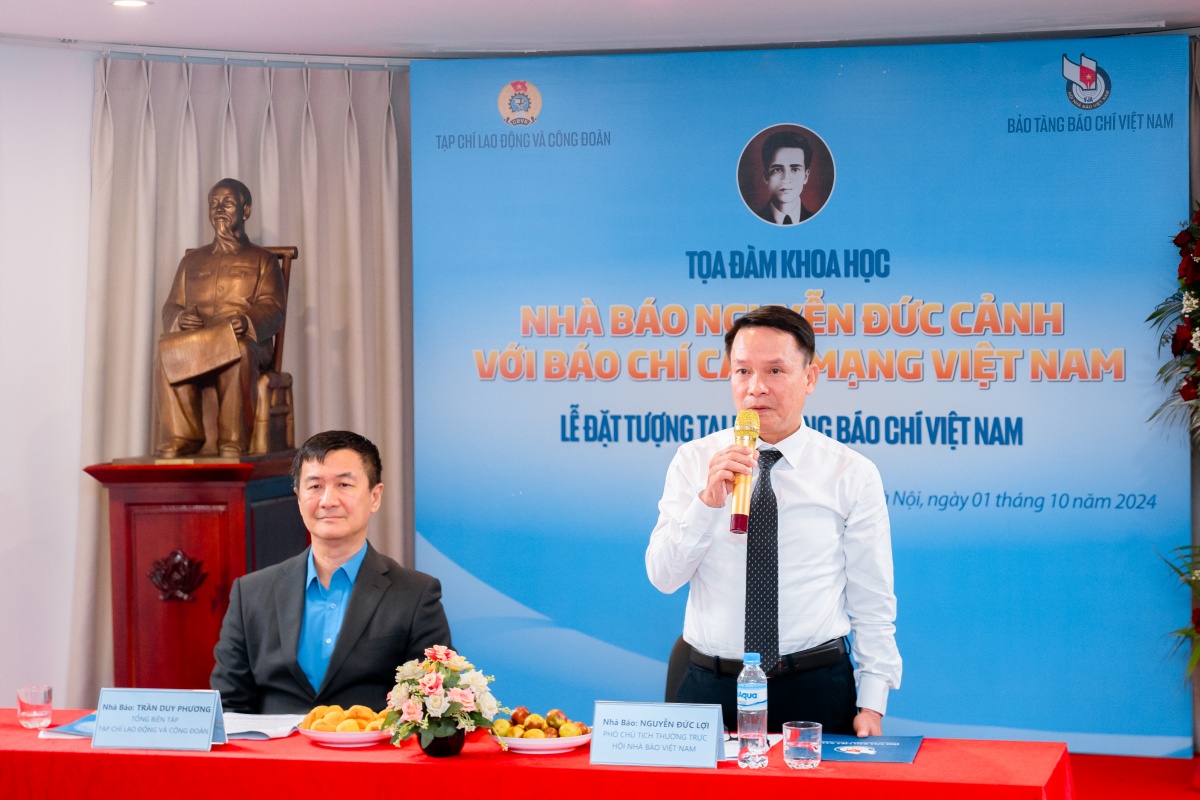 Toàn cảnh tọa đàm và lễ tiếp nhận tượng nhà báo Nguyễn Đức Cảnh