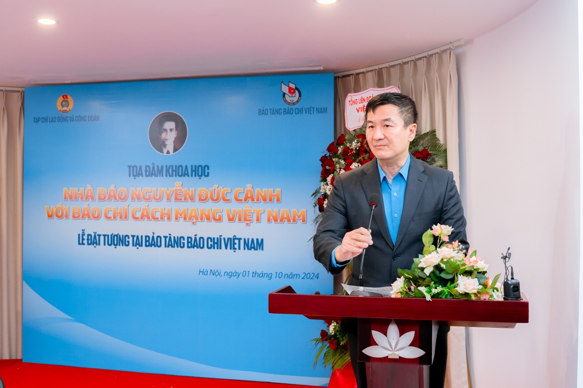 Toàn cảnh tọa đàm và lễ tiếp nhận tượng nhà báo Nguyễn Đức Cảnh