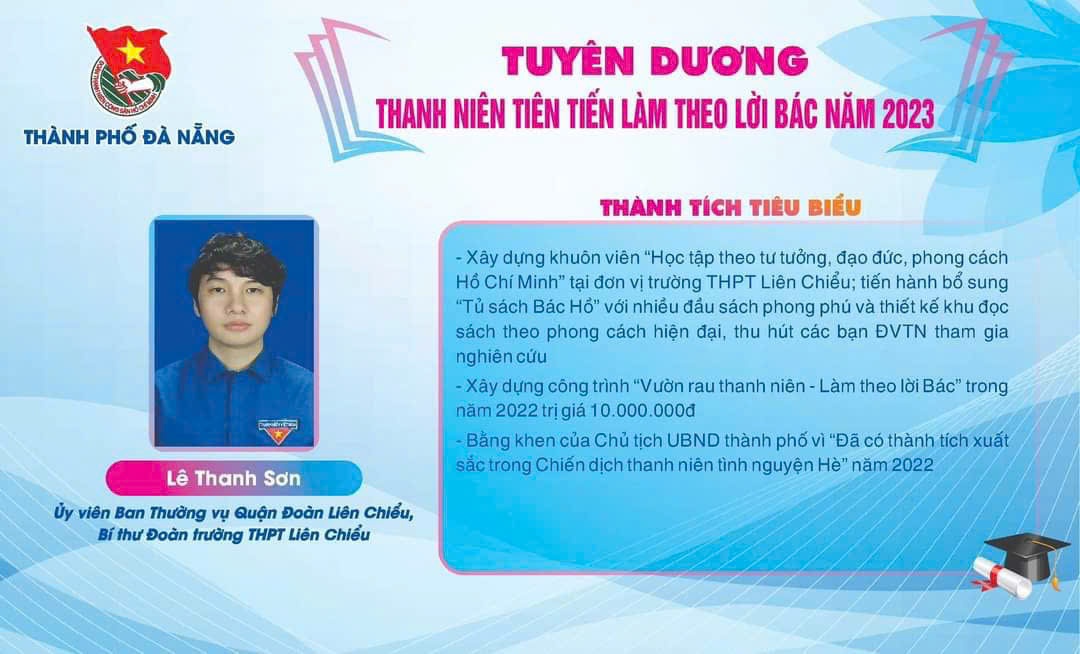 Tiến sỹ Lê Thanh Sơn: Học và làm theo Bác để trưởng thành hơn mỗi ngày Tiến sỹ Lê Thanh Sơn: Học và làm theo Bác để trưởng thành hơn mỗi ngày
