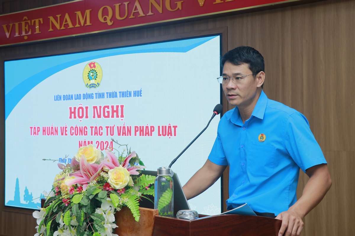 Thừa Thiên Huế: Bồi dưỡng kiến thức tư vấn pháp luật cho cán bộ Công đoàn