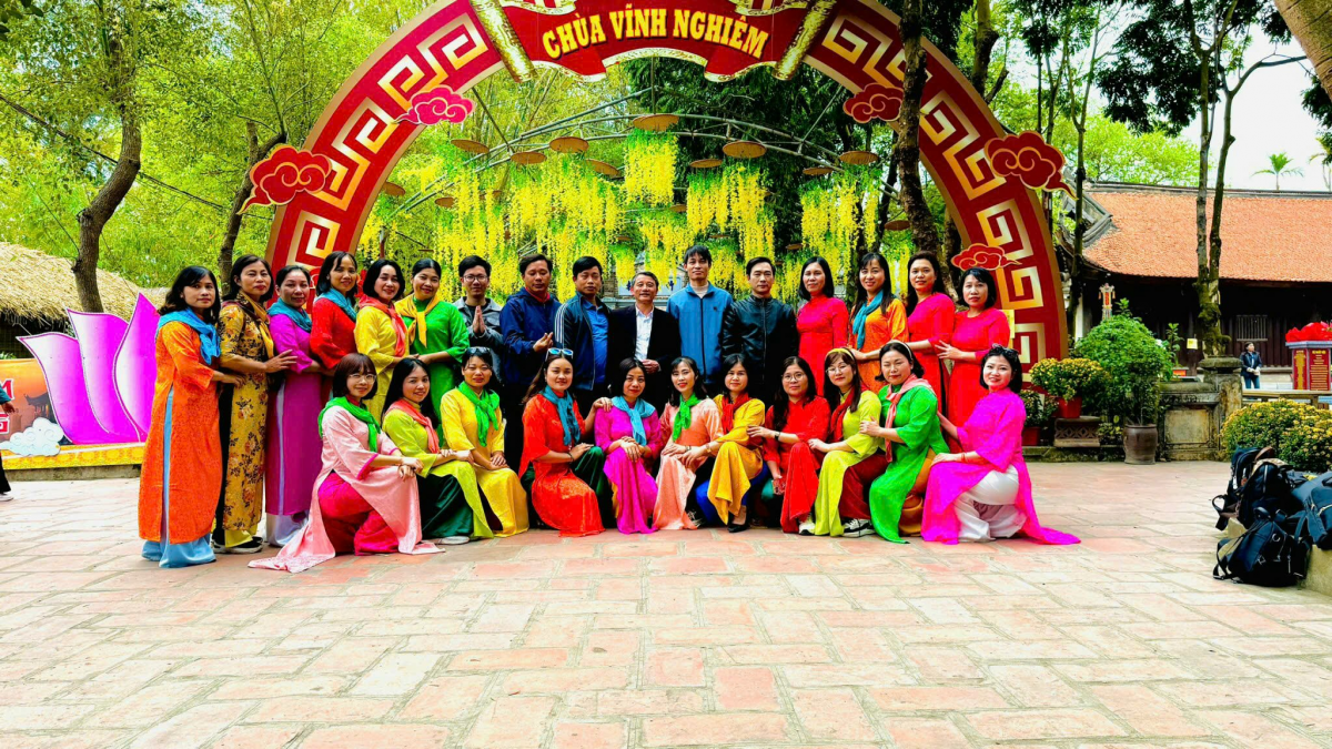 Cô Chủ tịch Công đoàn thân thiện của Trường THCS thị trấn Gia Bình