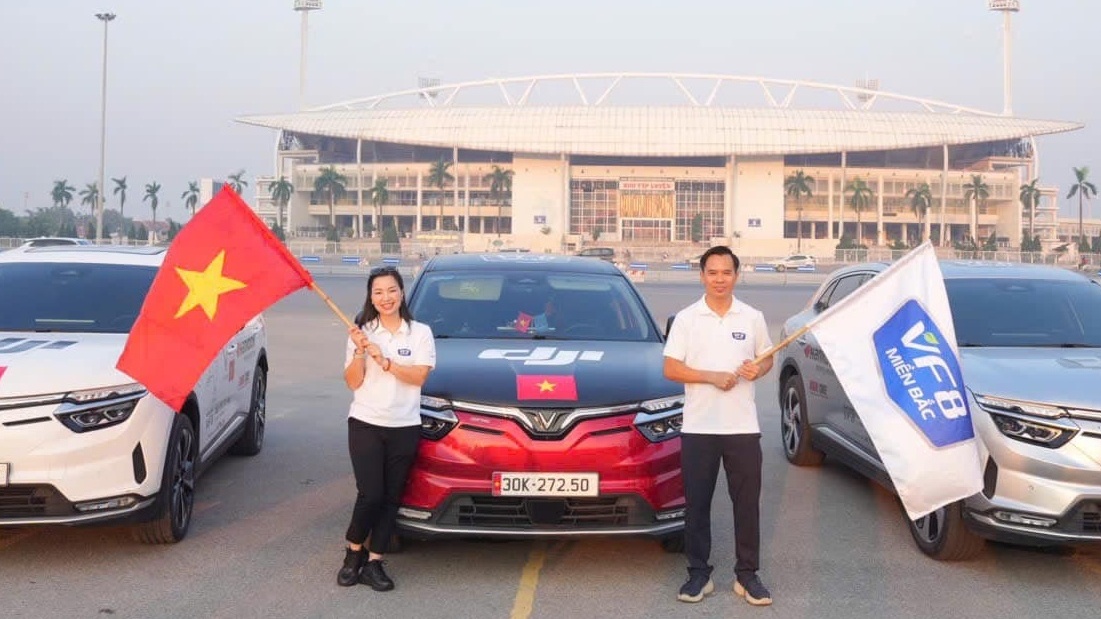 Đoàn xe VinFast VF 8 khởi hành đi Tây Tạng sáng nay