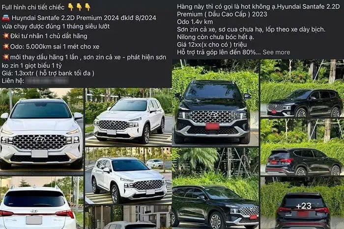 Hyundai Santa Fe máy dầu đời cũ đội giá 1,3 tỷ đồng Hyundai Santa Fe máy dầu đời cũ đội giá 1,3 tỷ đồng