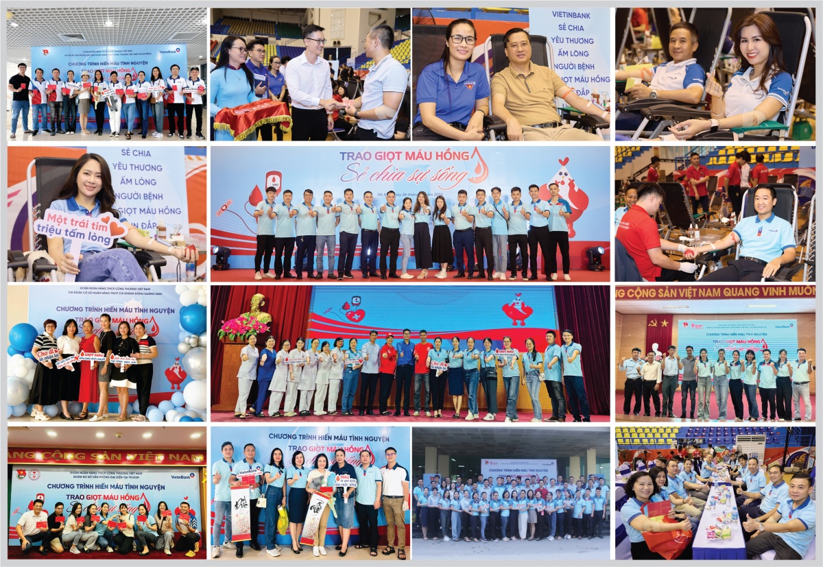 Cán bộ, đảng viên, ĐVTN, NLĐ VietinBank cùng người thân tham gia hiến máu Cán bộ, đảng viên, ĐVTN, NLĐ VietinBank cùng người thân tham gia hiến máu
