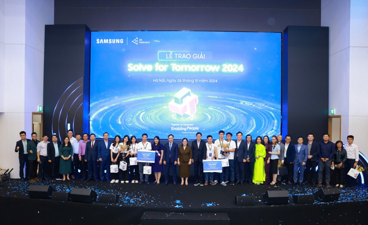 Samsung Việt Nam tổng kết và công bố kết quả Cuộc thi Solve For Tomorrow 2024 Samsung Việt Nam tổng kết và công bố kết quả Cuộc thi Solve For Tomorrow 2024