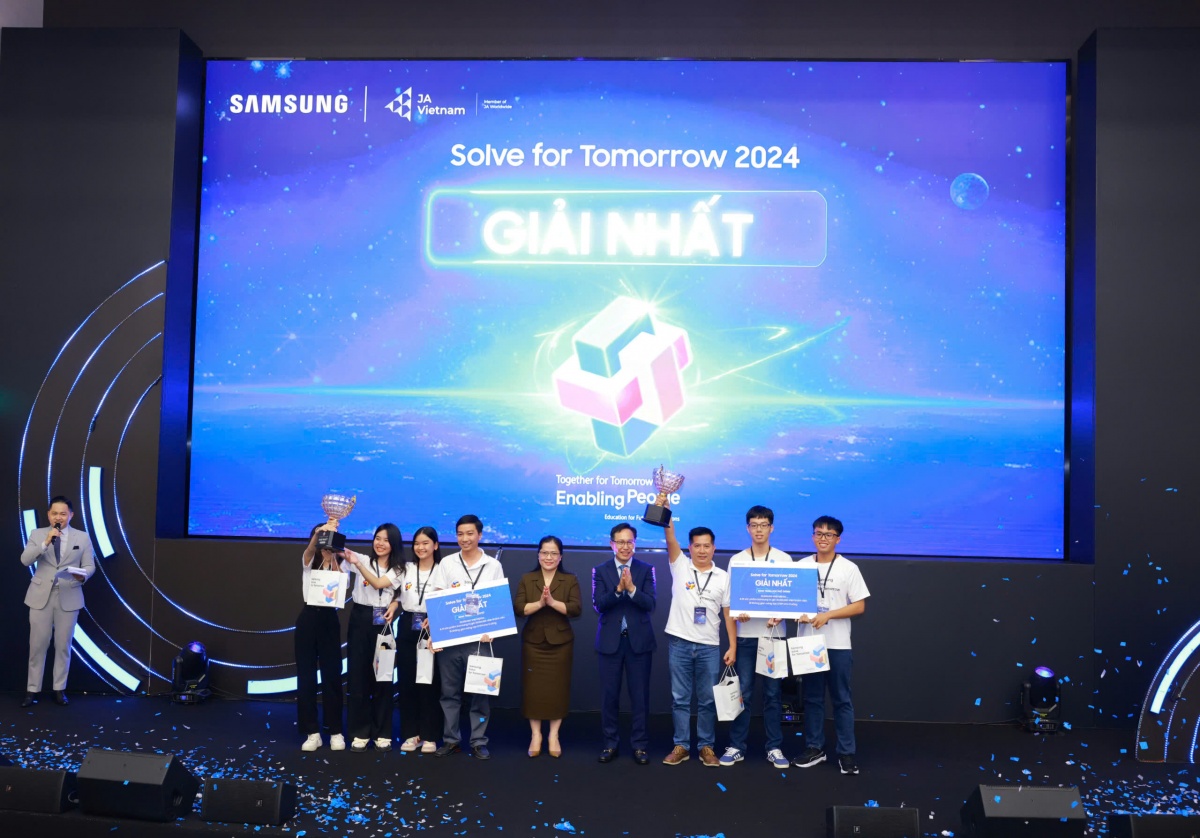 Samsung Việt Nam tổng kết và công bố kết quả Cuộc thi Solve For Tomorrow 2024 Samsung Việt Nam tổng kết và công bố kết quả Cuộc thi Solve For Tomorrow 2024
