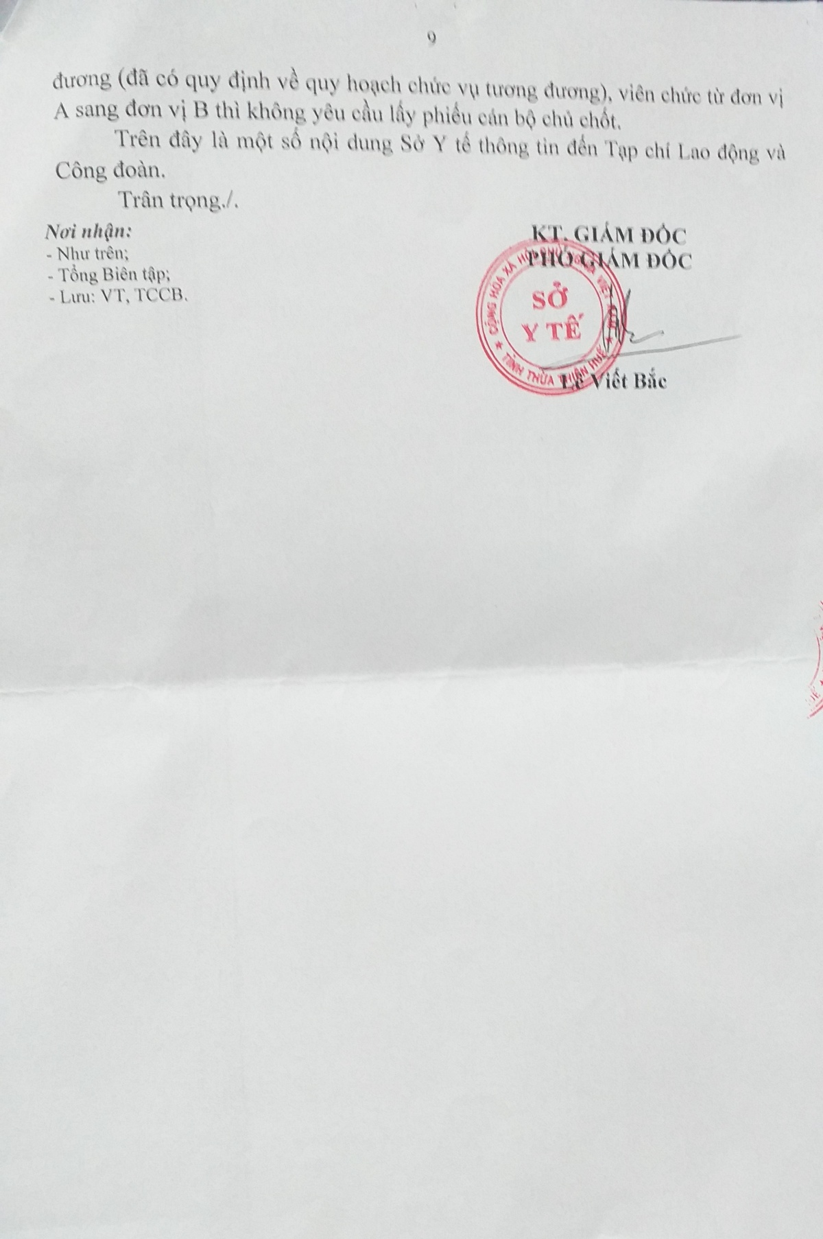 undefined Vụ điều động bác sĩ ở Thừa Thiên Huế: Những điểm bất hợp lý từ công văn trả lời của Sở Y tế tỉnh