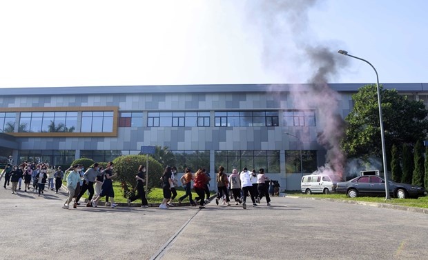 Nâng cao năng lực ứng phó sự cố môi trường và cháy nổ trong các KCN tỉnh Vĩnh Phúc