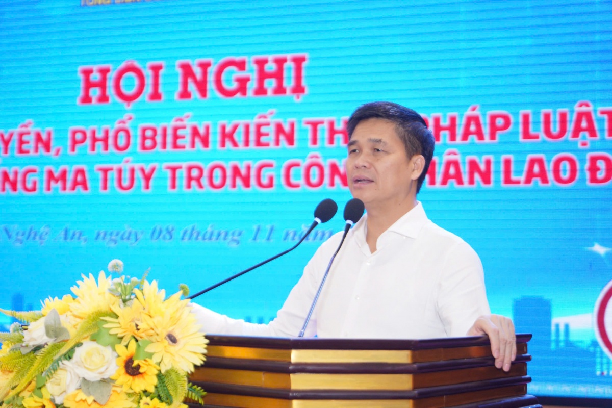 Tuyên truyền phòng, chống ma túy cho gần 400 người lao động tại Nghệ An