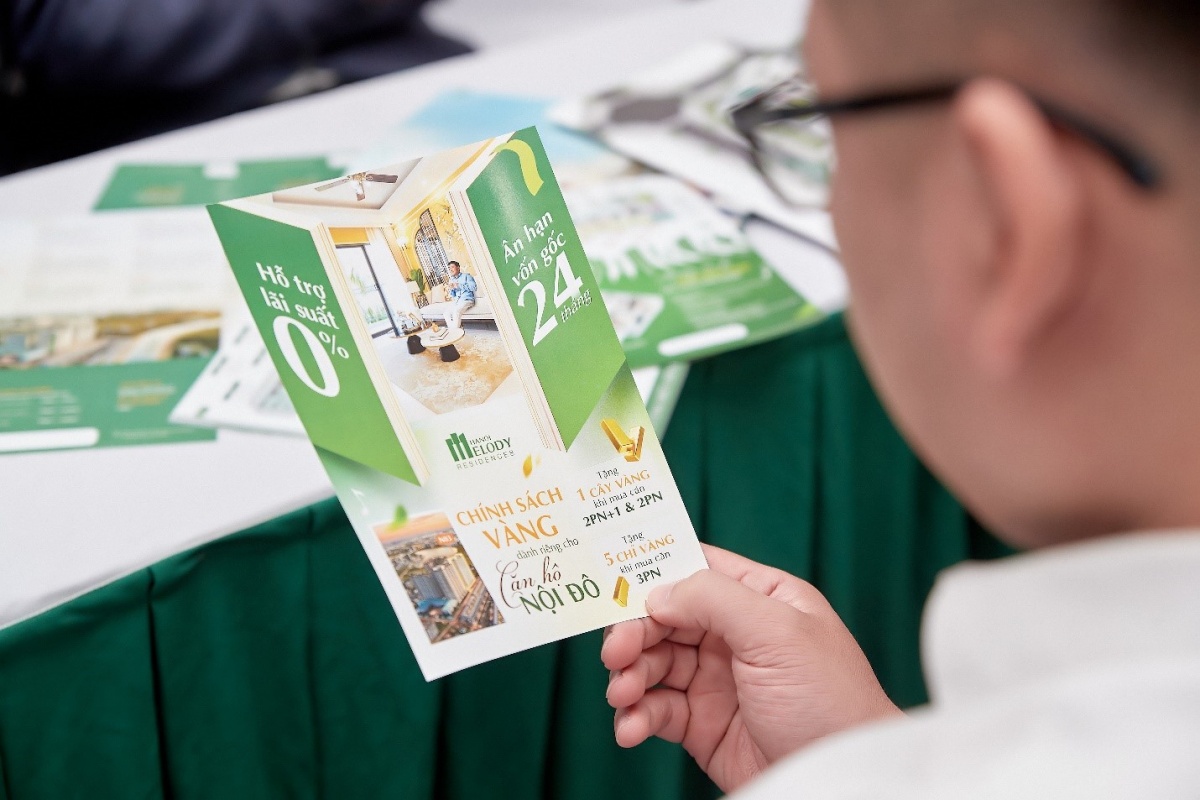 Hanoi Melody Residences ra mắt căn hộ 2PN+1, thêm đặc quyền ưu đãi cho khách hàng