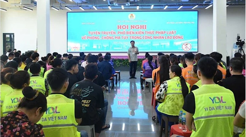 Tuyên truyền công tác phòng, chống ma túy trong công nhân lao động Phú Thọ Tuyên truyền công tác phòng, chống ma túy trong công nhân lao động Phú Thọ