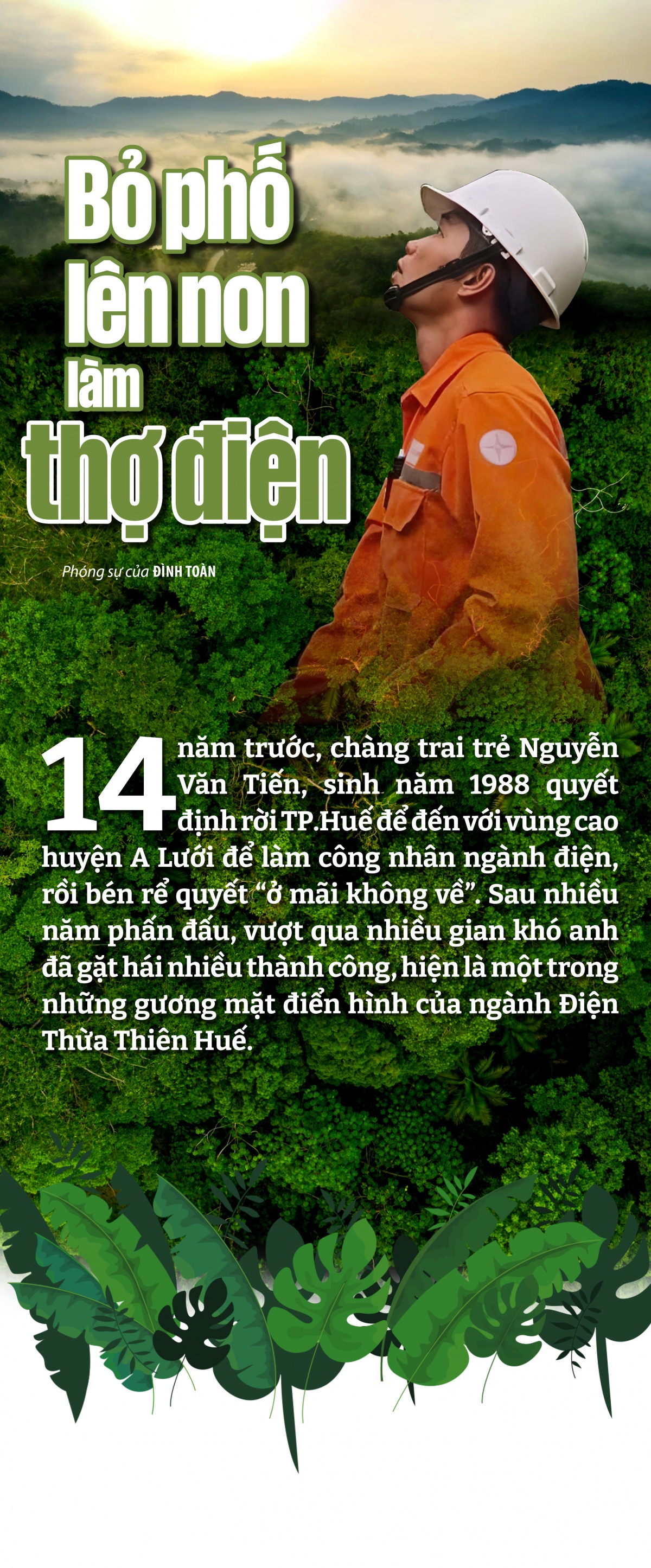 Bỏ phố lên non làm thợ điện Bỏ phố lên non làm thợ điện