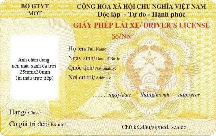 Xem trước hình ảnh mẫu giấy phép lái xe mới, áp dụng từ ngày 1/1/2025 Xem trước hình ảnh mẫu giấy phép lái xe mới, áp dụng từ ngày 1/1/2025
