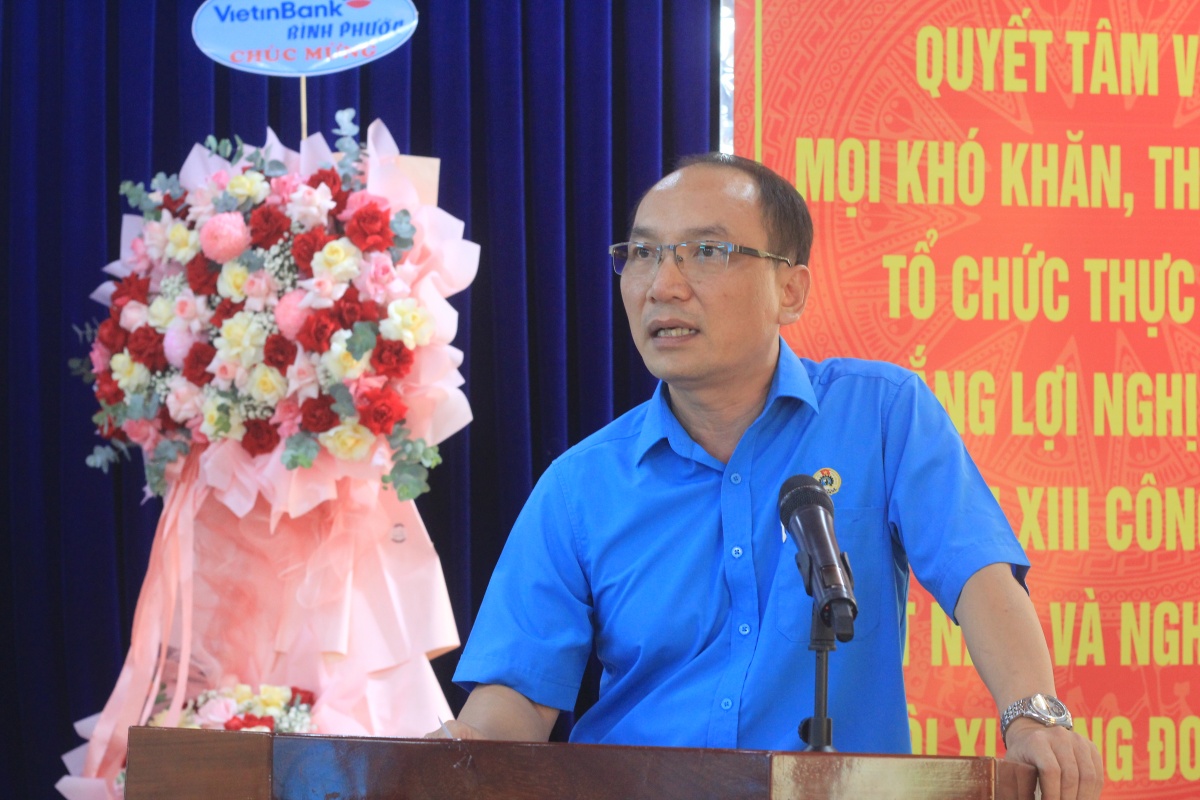 LĐLĐ tỉnh Bình Phước đạt và vượt các chỉ tiêu Tổng Liên đoàn giao năm 2024