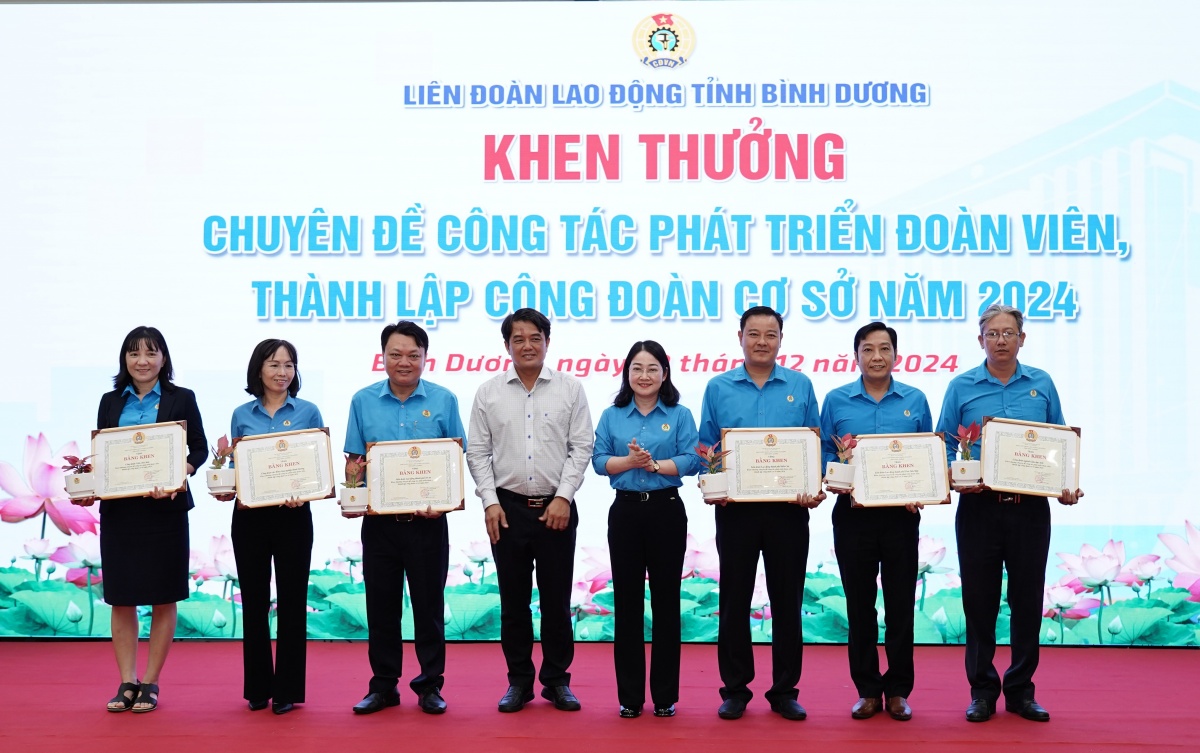 LĐLĐ tỉnh Bình Dương vượt nhiều chỉ tiêu, được biểu dương xuất sắc