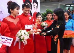 Đồng Nai: Lễ cưới tập thể cho 9 cặp đôi công nhân