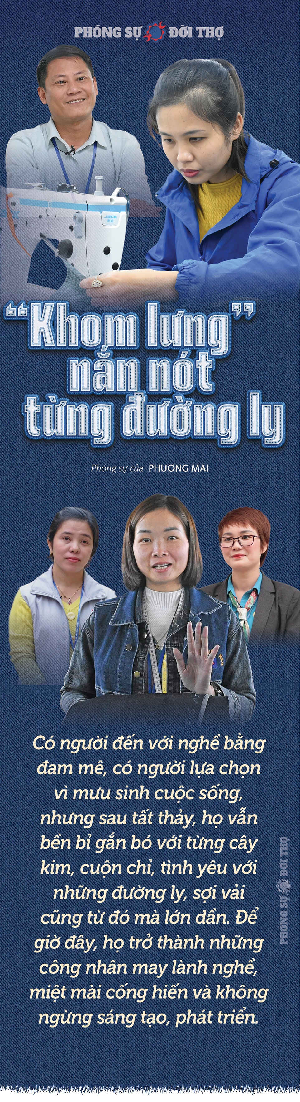 “Khom lưng” nắn nót từng đường ly