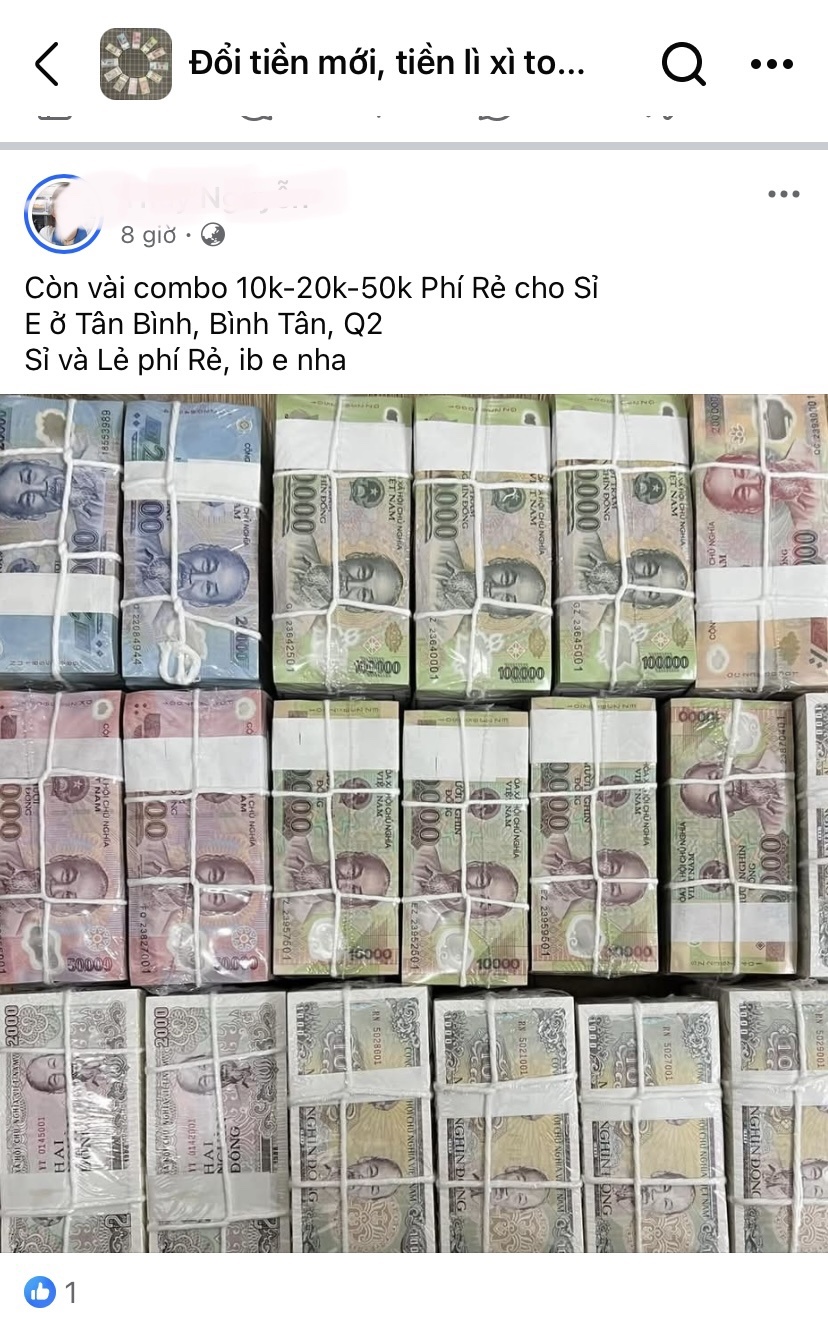 Dịch vụ “đổi tiền lì xì Tết” trên mạng xã hội: Cảnh báo rủi ro lừa đảo Dịch vụ “đổi tiền lì xì Tết” trên mạng xã hội: Cảnh báo rủi ro lừa đảo