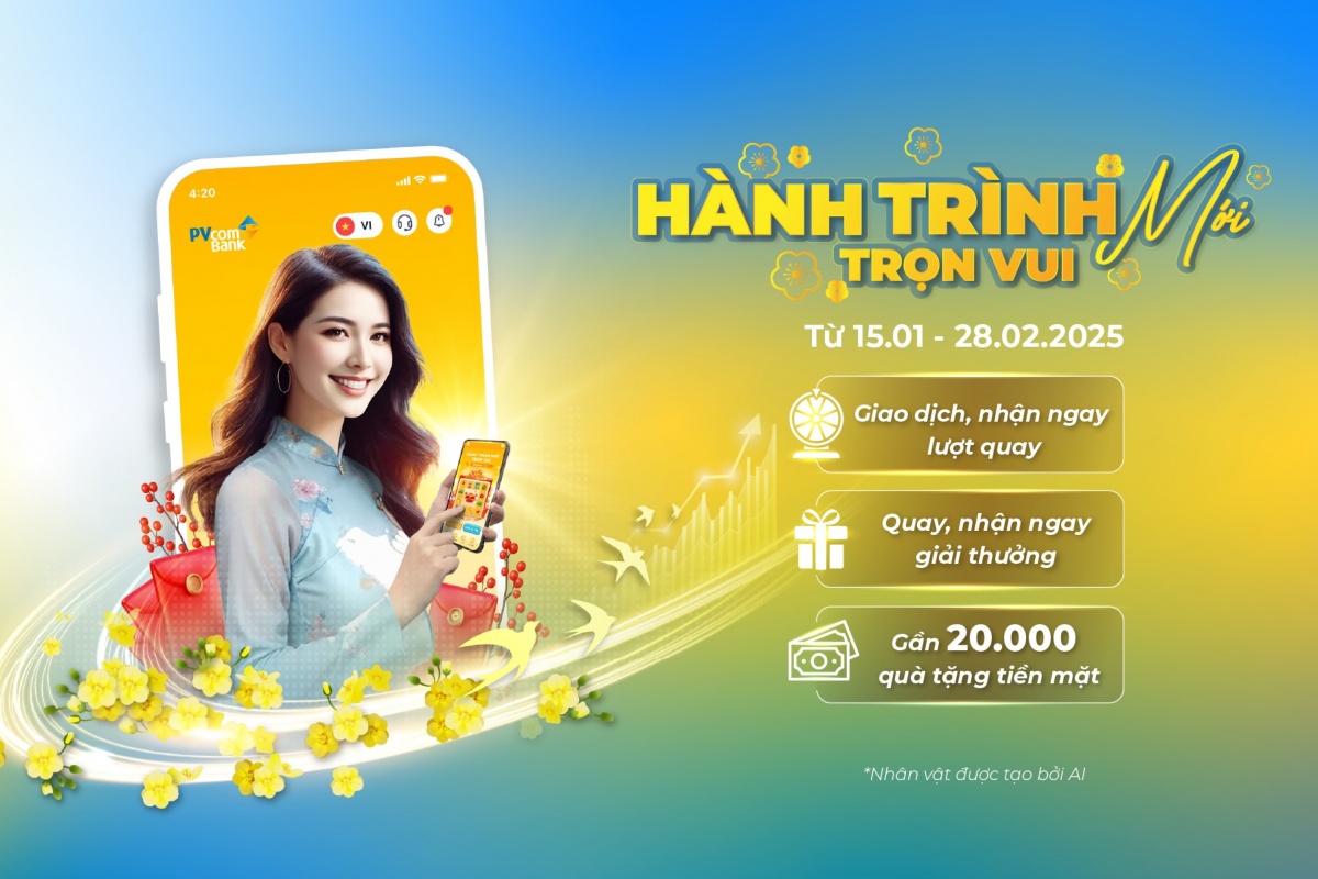 PVcomBank triển khai chương trình ưu đãi “Hành trình mới trọn vui” cho khách hàng đến hết 28/02/2025