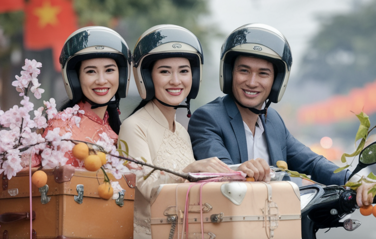 Nỗi niềm lao động về quê đón Tết bằng xe máy Nỗi niềm lao động về quê đón Tết bằng xe máy