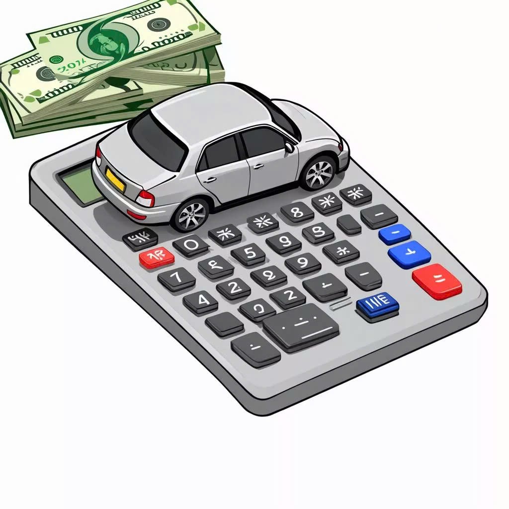 Tính khấu hao xe ô tô để xác định giá trị xe sau một thời gian sử dụng.