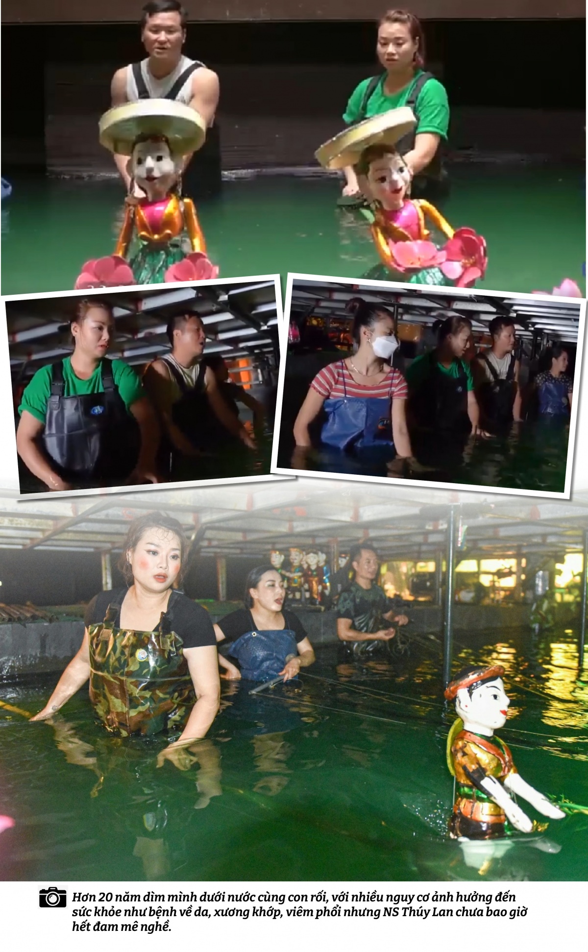 Những nghệ sĩ “ngâm mình dưới nước”: Đời theo con rối mà vui