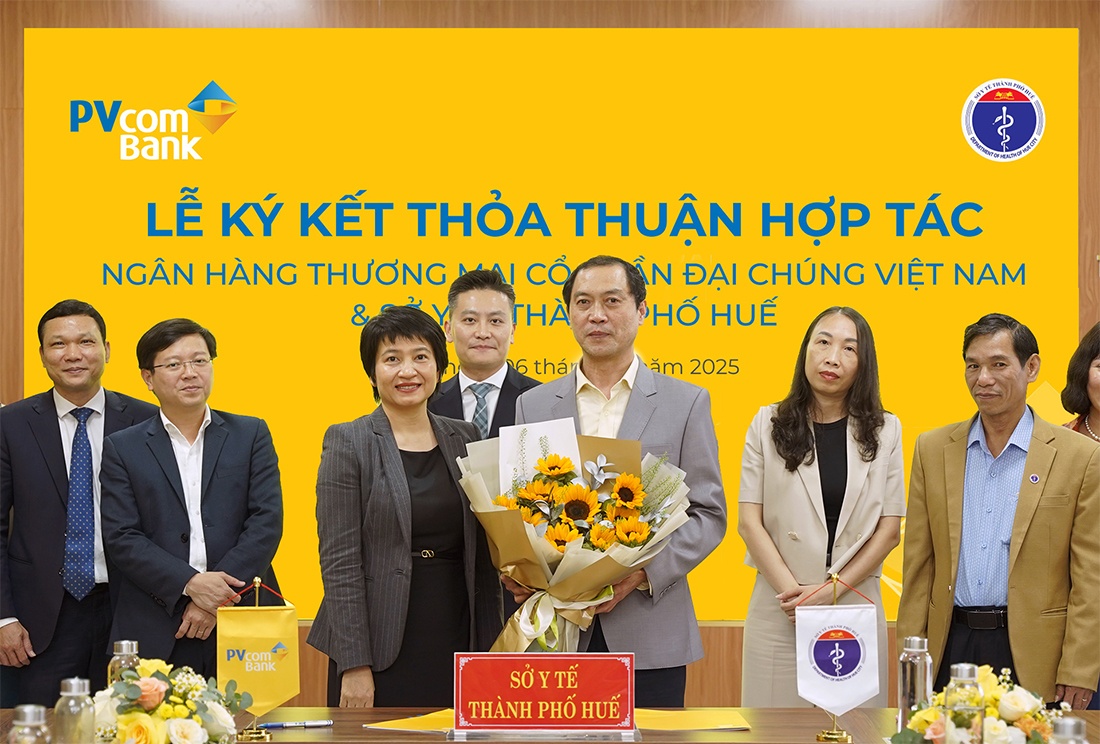 PVcomBank và Sở Y tế Thành phố Huế ký kết thành công biên bản ghi nhớ, đặt mục tiêu triển khai các giải pháp thanh toán không dùng tiền mặt trong lĩnh vực y tế PVcomBank và Sở Y tế Thành phố Huế ký kết thành công biên bản ghi nhớ, đặt mục tiêu triển khai các giải pháp thanh toán không dùng tiền mặt trong lĩnh vực y tế