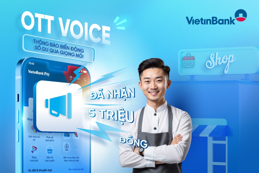 VietinBank iPay Mobile chính thức ra mắt tính năng OTT Voice VietinBank iPay Mobile chính thức ra mắt tính năng OTT Voice